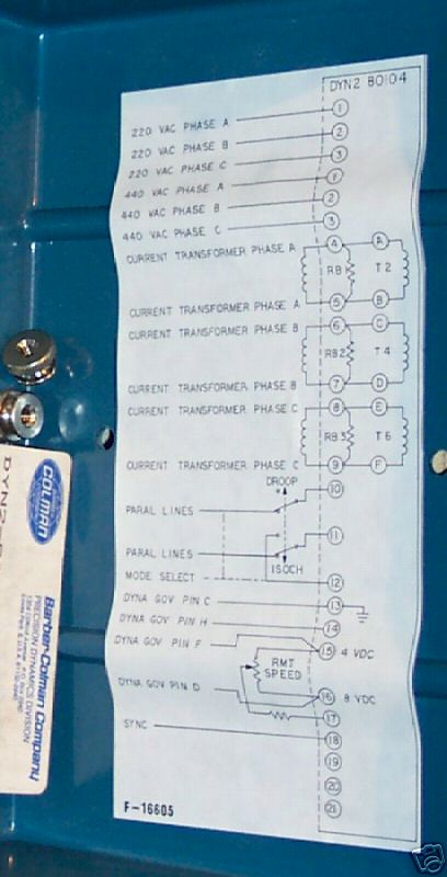 NOS ISOCHRONOUS DYN2-80104-10 BARBER COLMAN GOVERNOR LOAD SHARING CONTROL