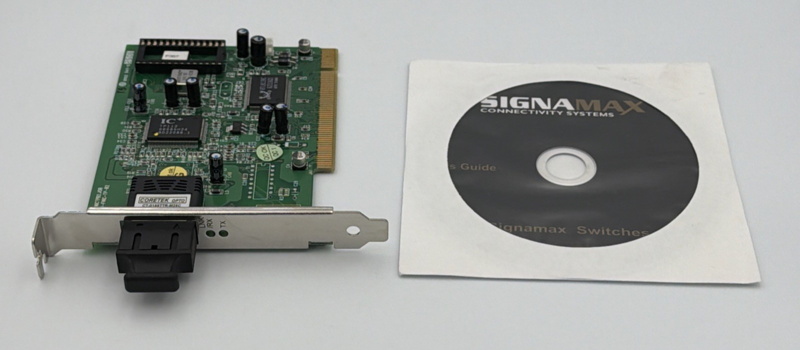 CORETEK FNICTPB2.JOB 00-FNIC-TP-B2 FIBER NIC PCI SC CONTROLLER CARD