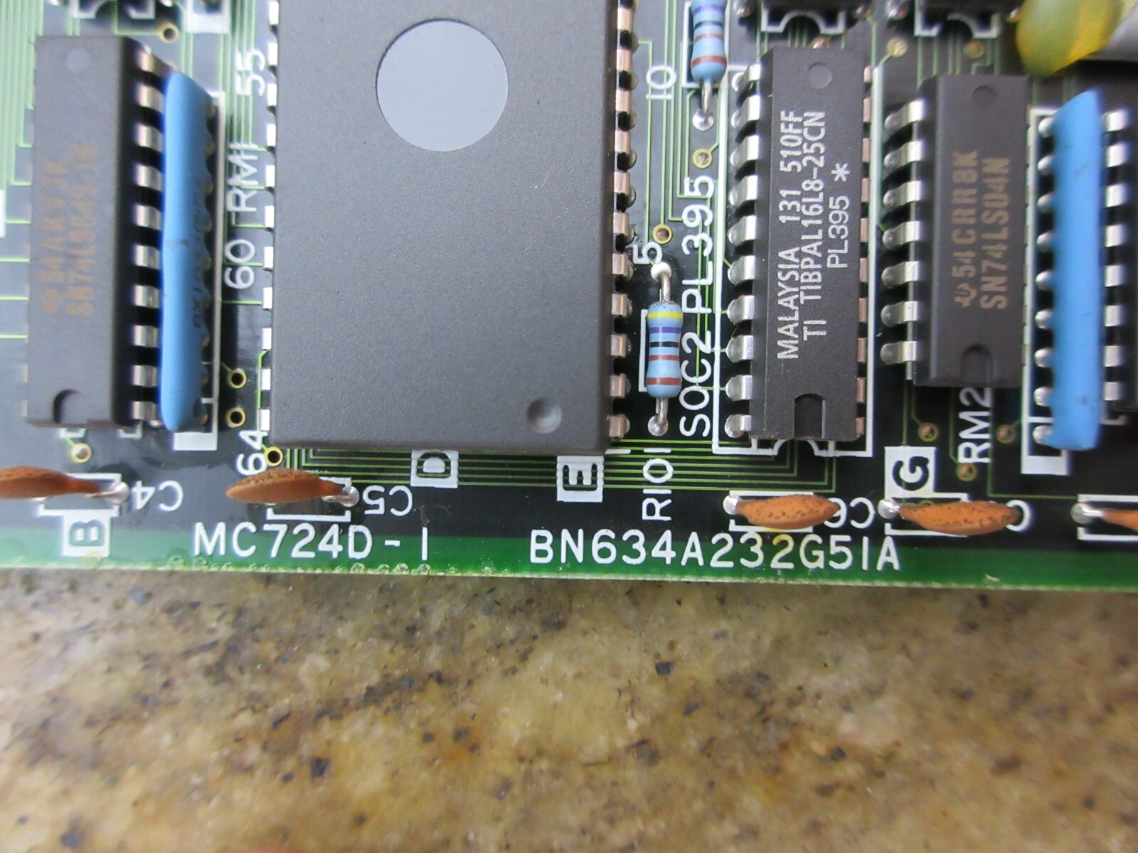 1996 MITSUBISHI CX-20 EDM BOARD 240713 MC724 D MC724D-1 BN634A232G51A