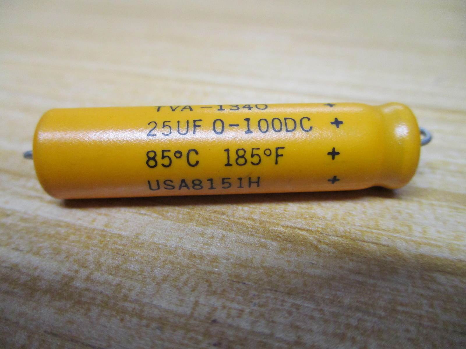 Sprague TVA-1340 Atom Capacitor 25UF 0-100DC (Pack of 9)