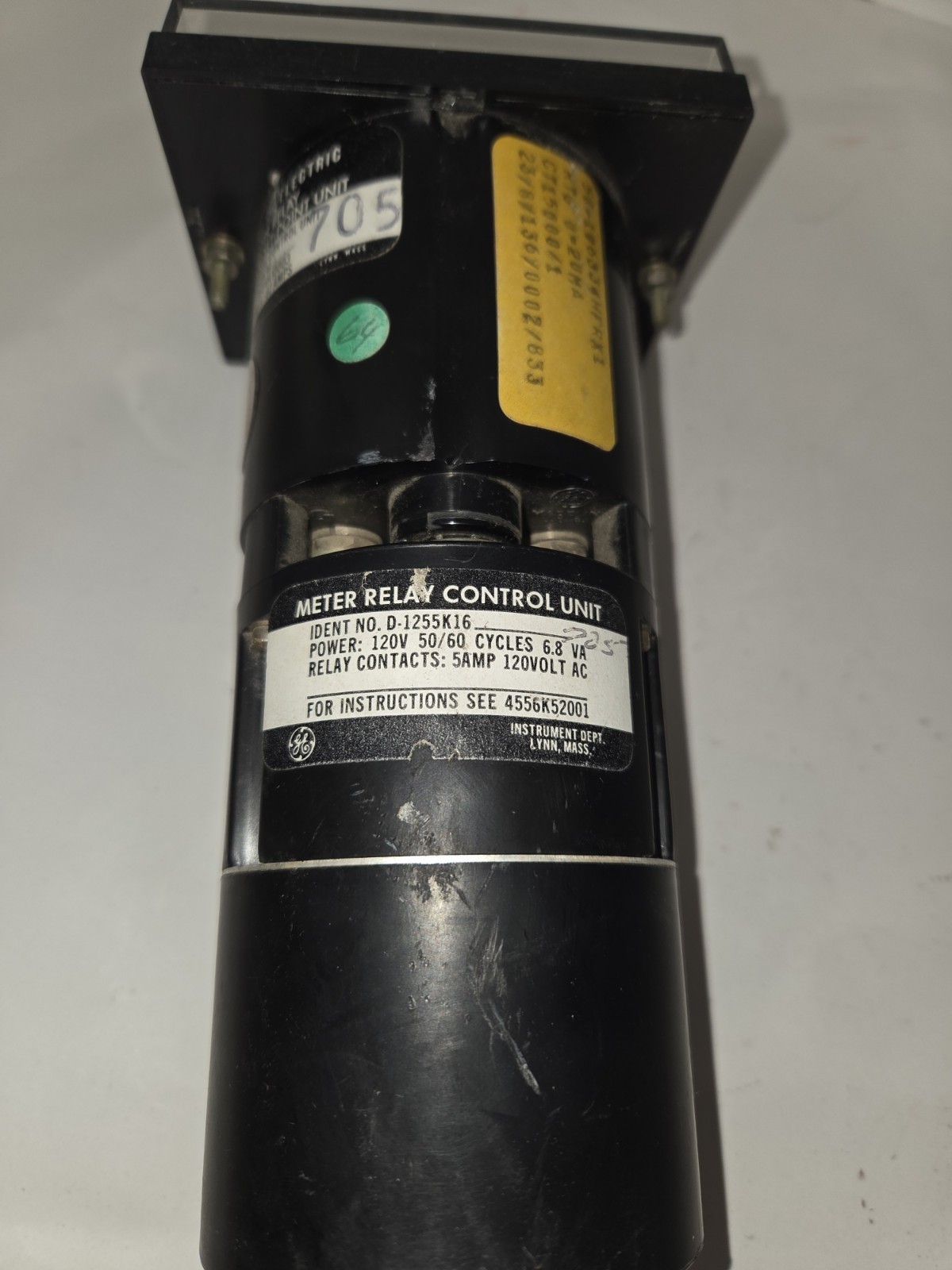 GENUINE GENERAL ELECTRIC D-1255K16705 METER RELAY INDICATOR SET POINT UNIT