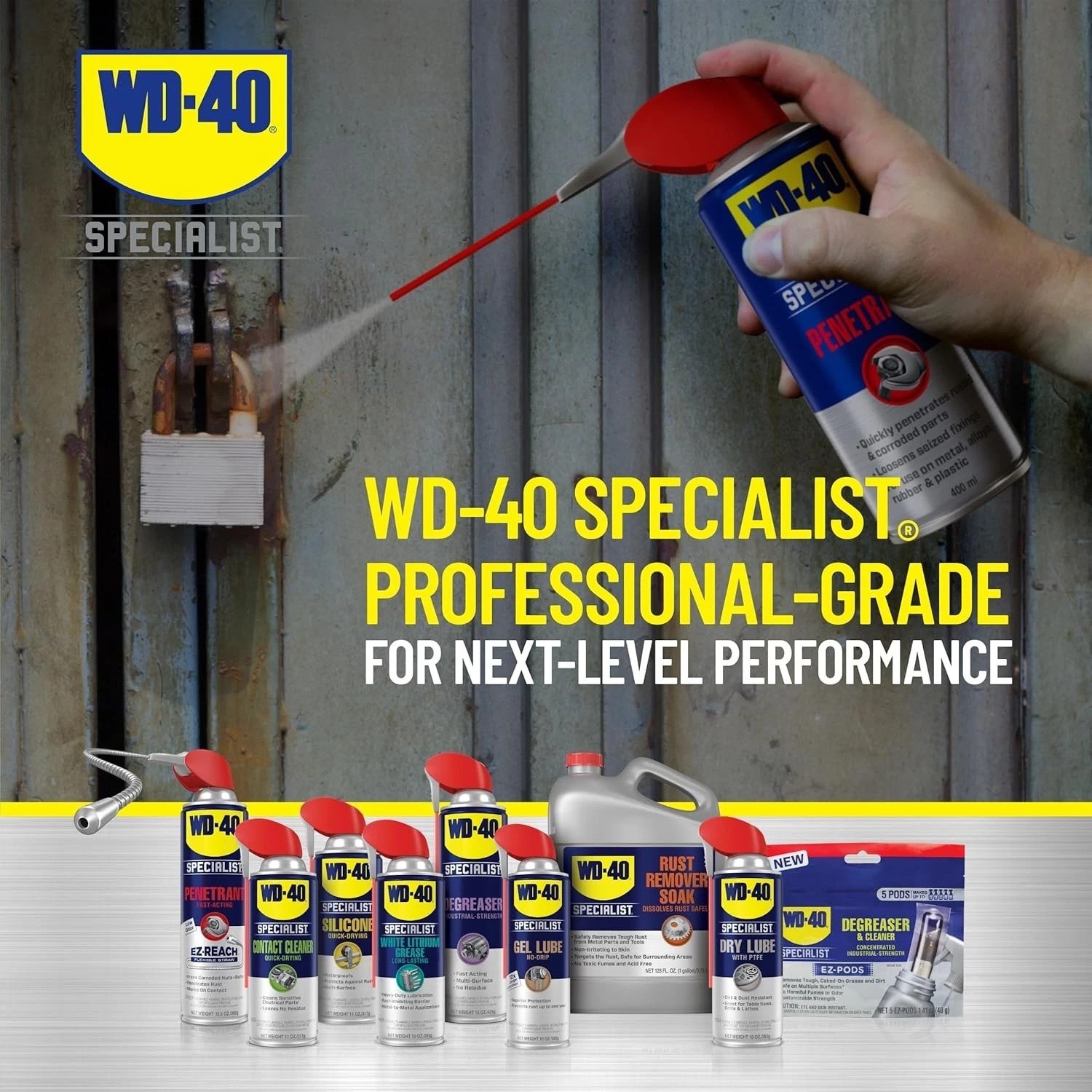Fast-Acting 11oz Penetrant with Dual Spray Options – 6 Cans for Industrial Use