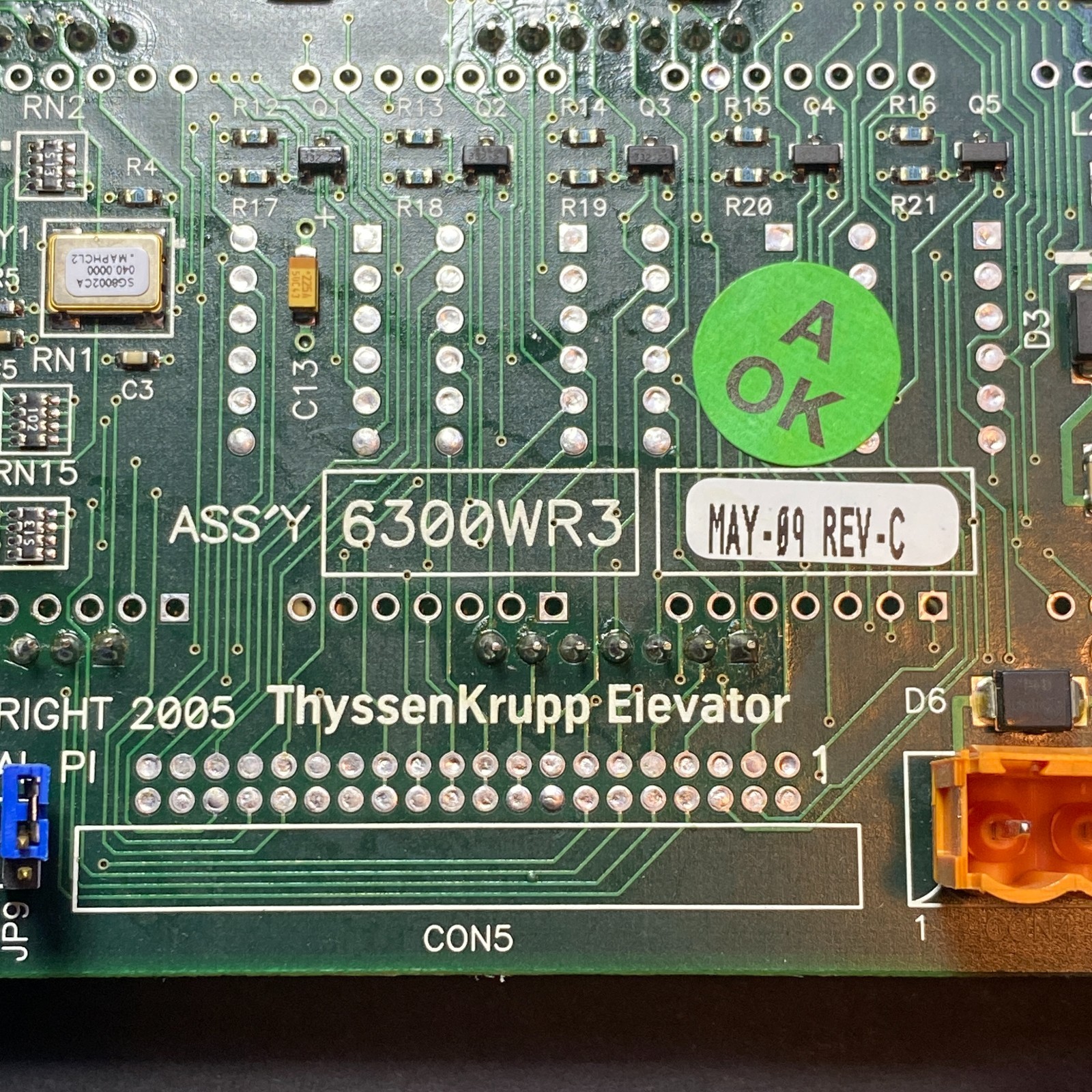 ThyssenKrupp Elevator Board 6300WR3 Display