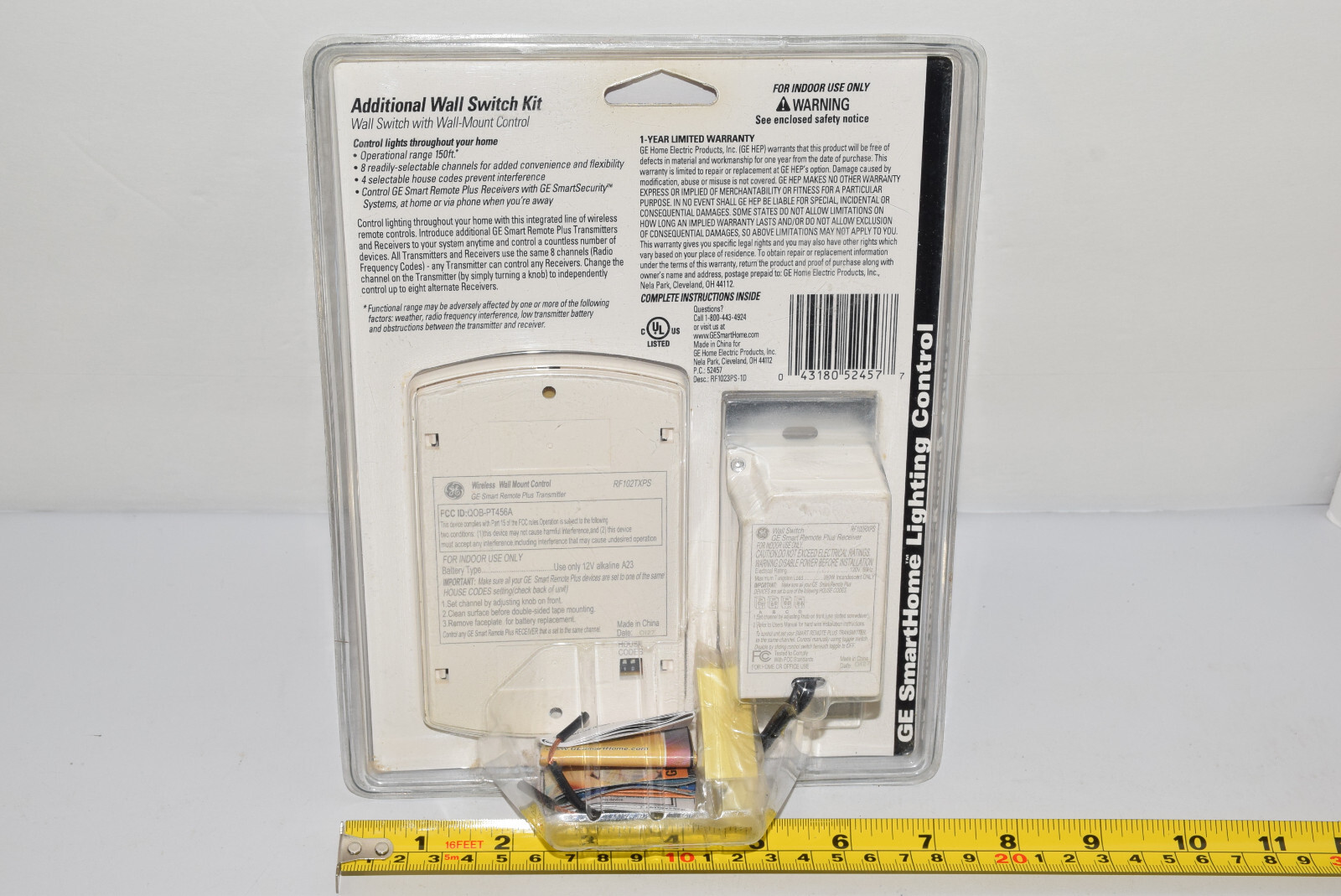 NEW General Electric GE RF102TXPS Wall Switch Kit Additional Wall Mount Control
