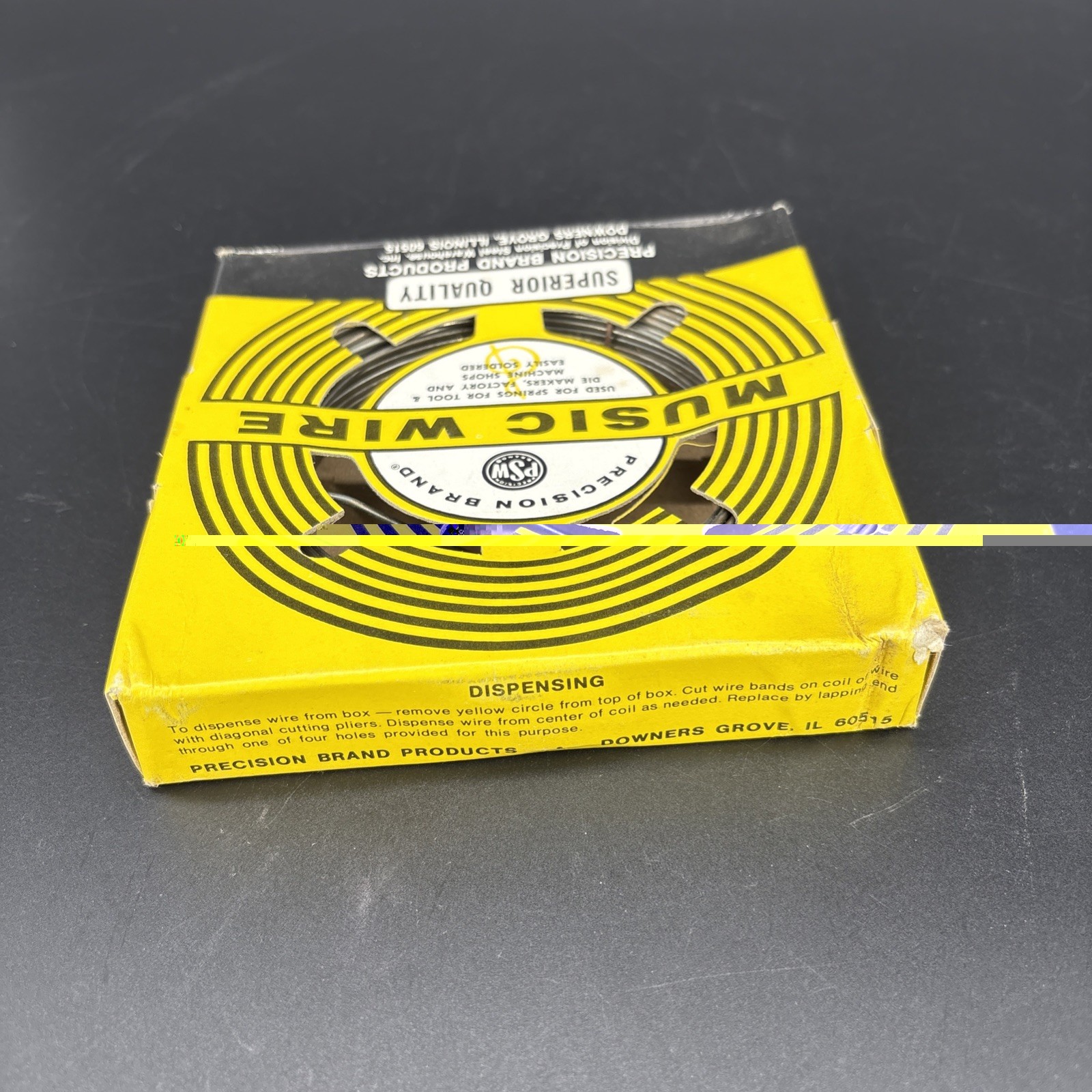 NOS Precision Brand Superior Quality Music Wire 1 Lb. .067 Diameter Roll 21067