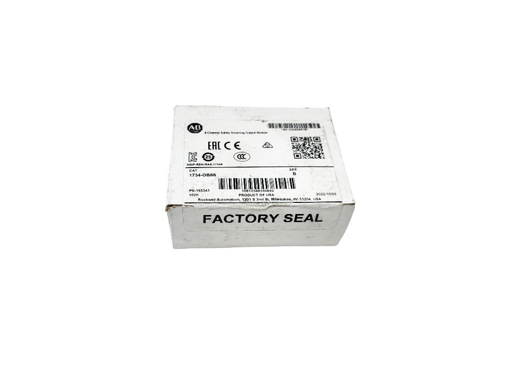 SEALED NEW ALLEN BRADLEY 1734-OB8S /B 8 CHANNEL SAFETY SOURCING OUTPUT MODULE