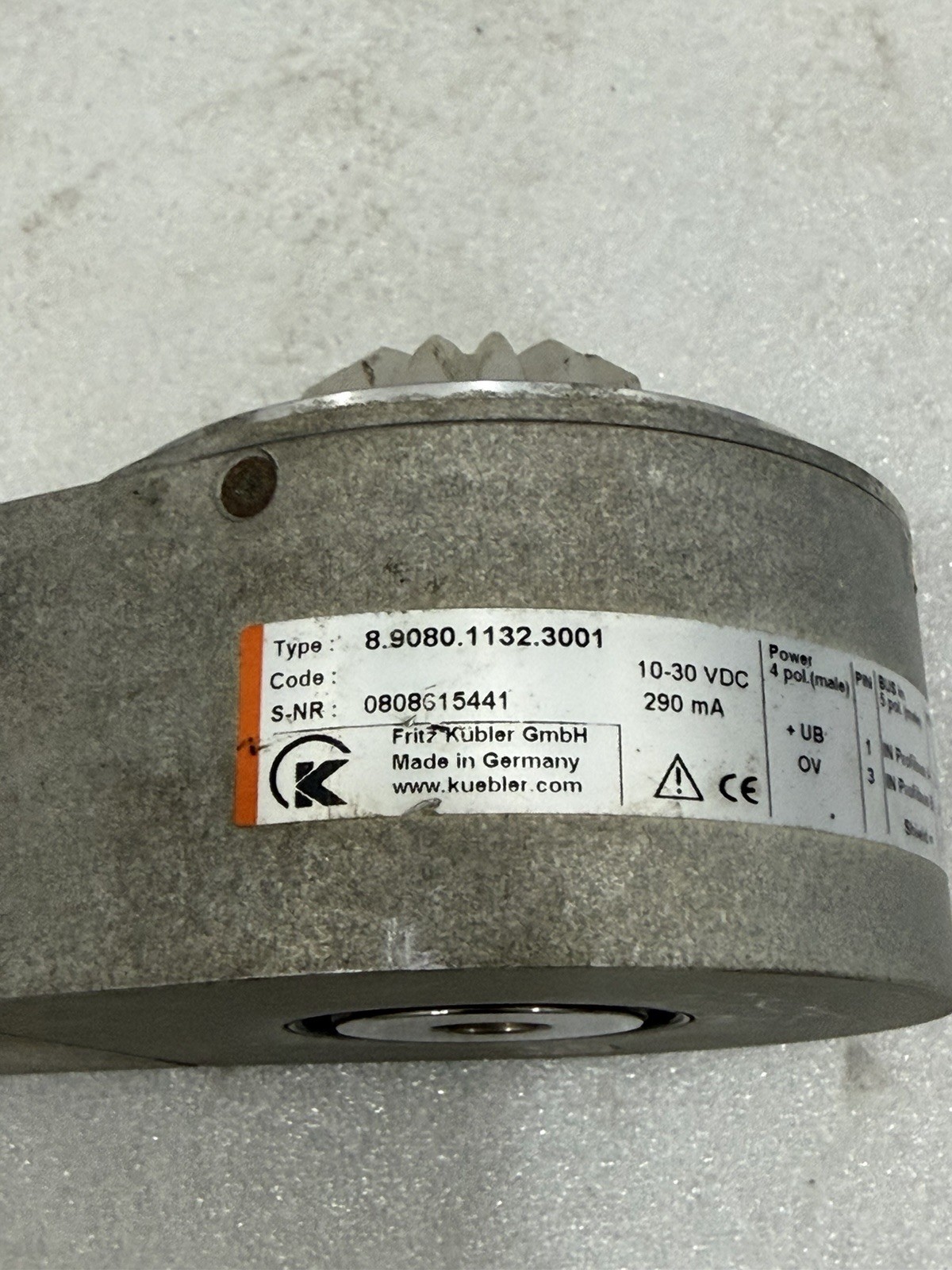 Kubler 8.9080.1132.3001 Absolute Rotary Encoder Profibus 10-30VDC