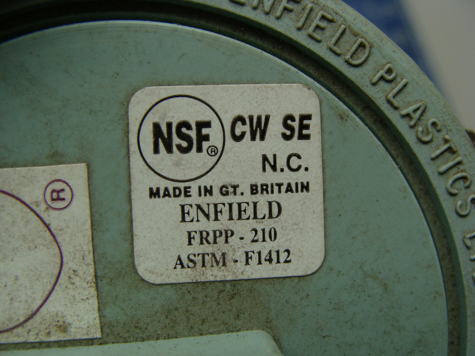 ENFIELD FRPP-210 ASTM-F1412 W162 2″ COUPLING W/END CAP W232