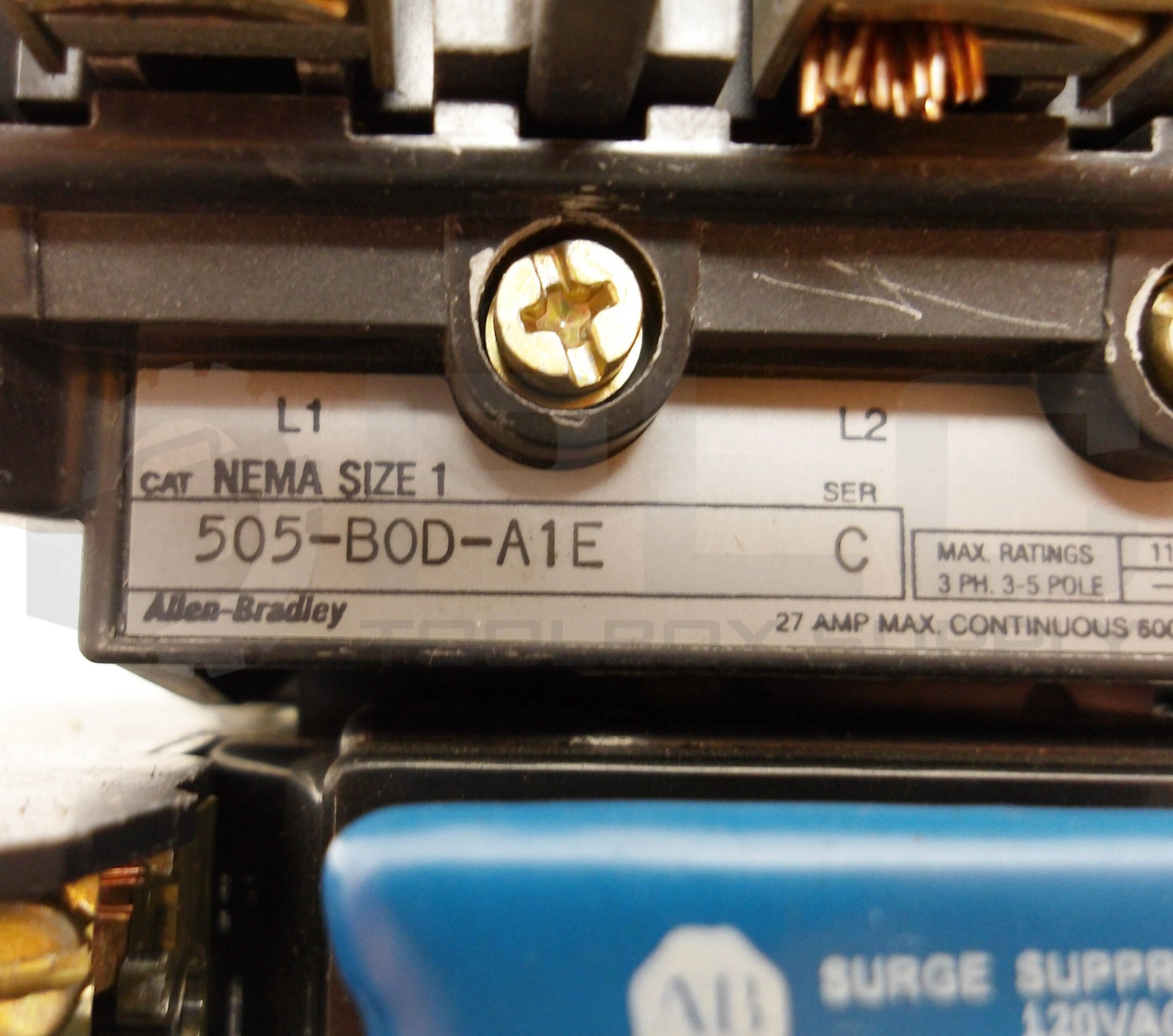 ALLEN BRADLEY 505-BOD-A1E /C W/ CB236 W/ 592-A1EA /A W/ 595-AB /C W/ 599-K04