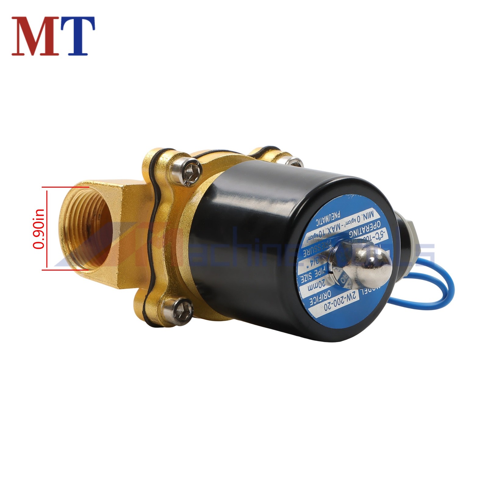 3/4 Inch Solenoid Valve Air Water N/C Gas Oil Normally Closed 12V 220V