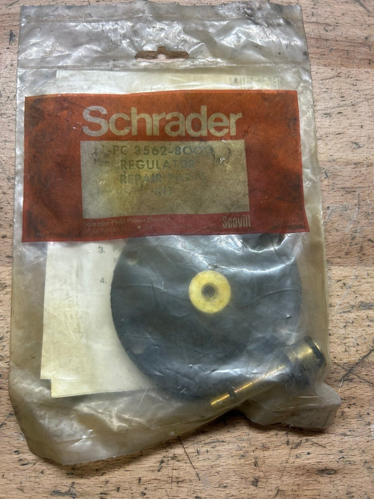Schrader Regulator Repair Parts Kit 3562-8000-NEW IN PACKAGE