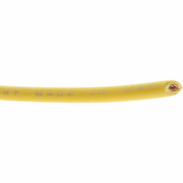 EastPenn 23419 18 AWG, 100′ OAL, Hook Up Wire Yellow Polyethylene Jacket