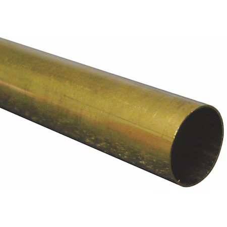 260 Brass Round Tube, 5/16 In Outside Dia, 1 Ft Length, 8133