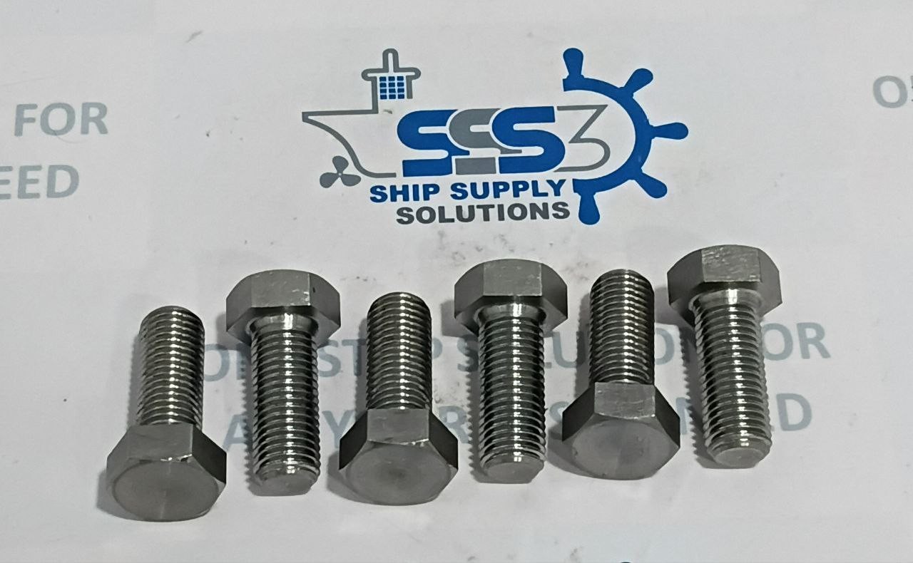 M16 x 40mm Stainless Steel Hex Bolts (6pc) | MHI Mitsubishi 101-515-040-2