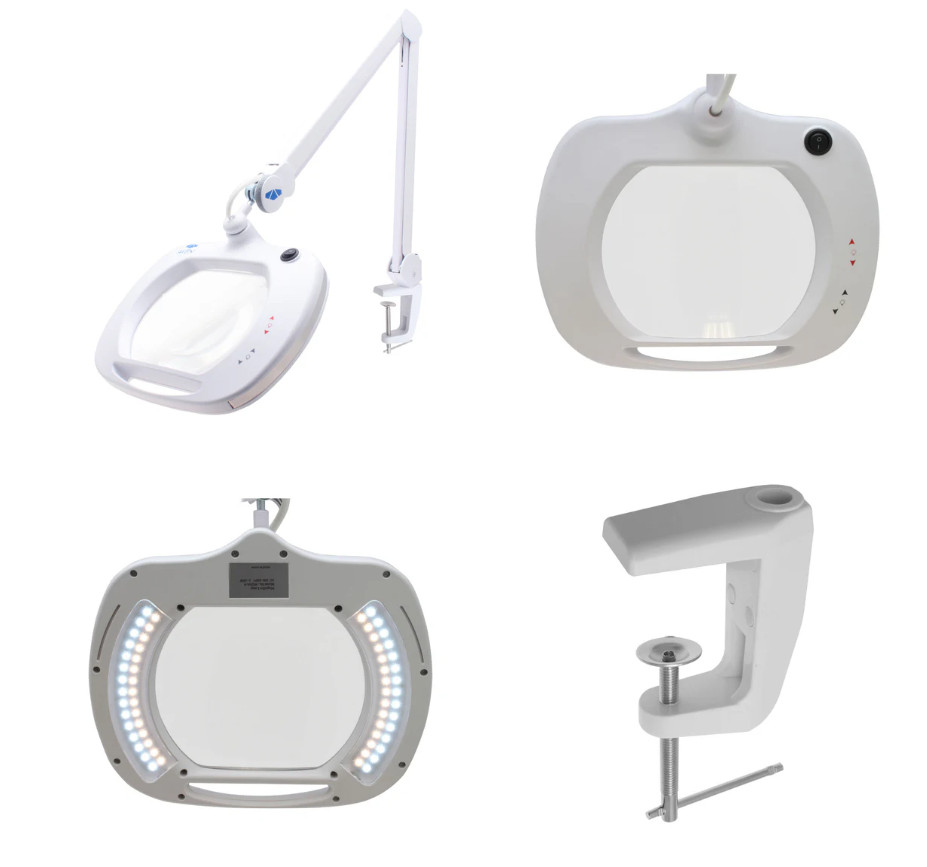 Aven Tools 26505-LED-XL3 Mighty Vue Pro 3 Diopter Magnifying Lamp with Color …