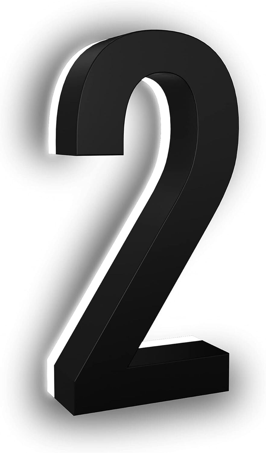 LN LUMANUMBERS 5-Inch House Numbers Stainless Steel Led Illuminated 6000k