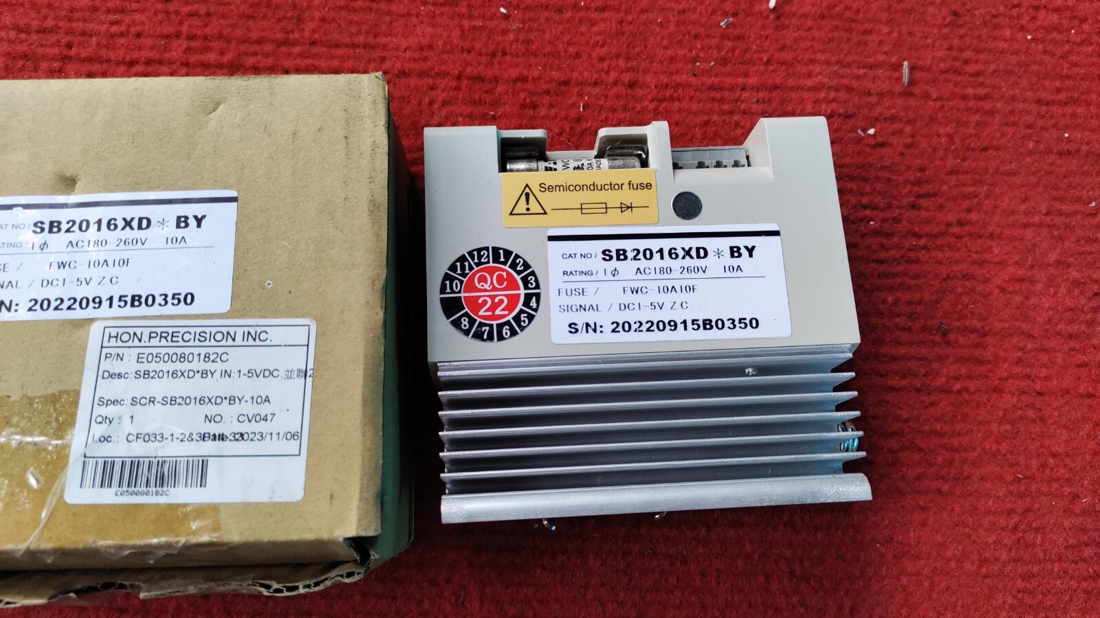 P:70 Zerospan SB2016XD*AY Heatsoft Power DC4-20mA , Ac180-260V , EN60947-1