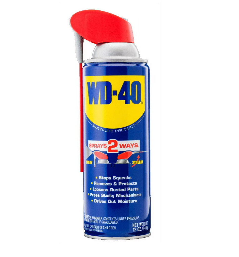 WD-40 Multi Purpose Lubricant Spray 12oz Smart Straw 2 Way Spray Formula