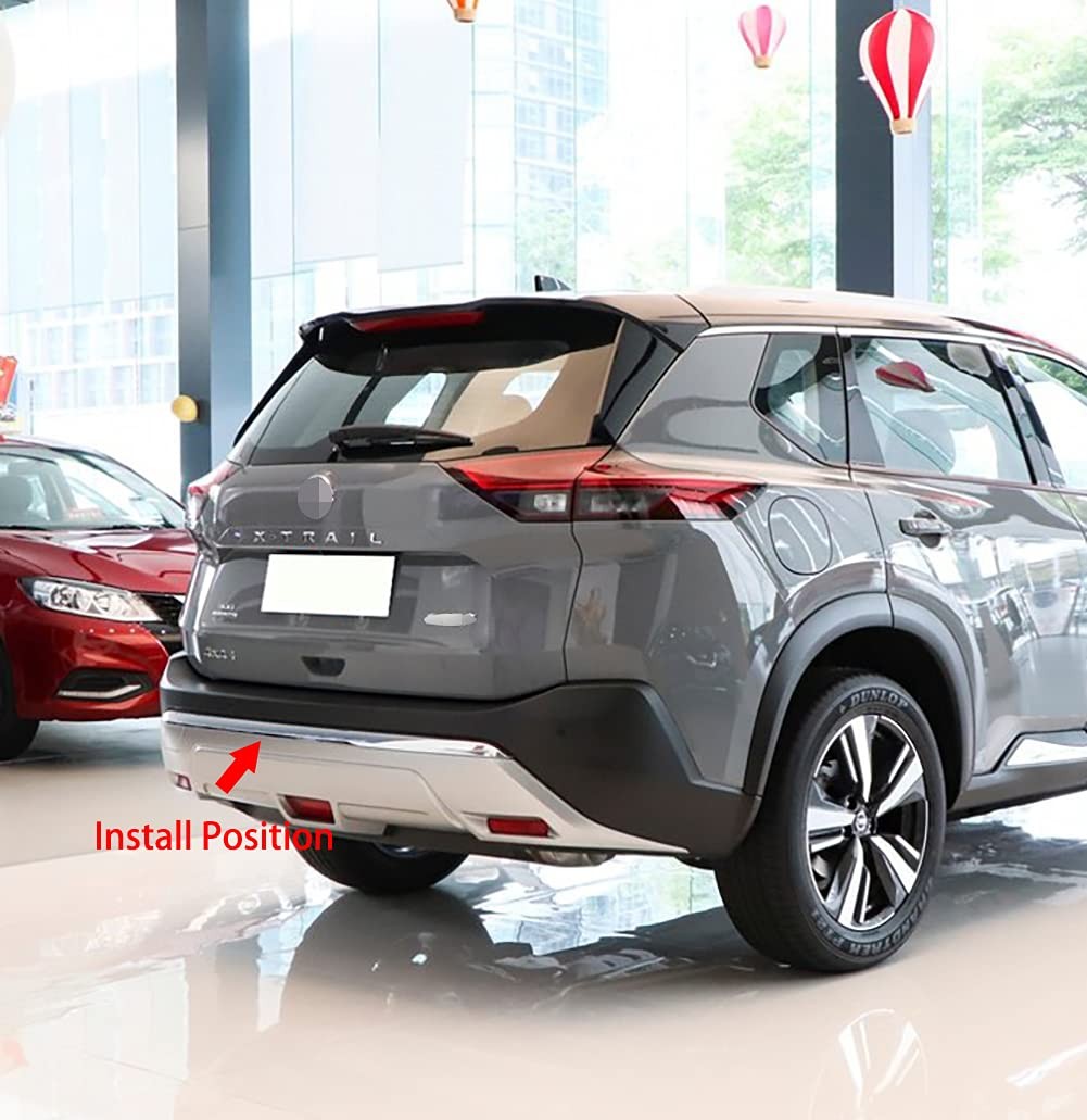 Fit for Nissan Rogue 2021 2022 2023 2024 2025 2026 S SV SL Chrome Rear Bumper…