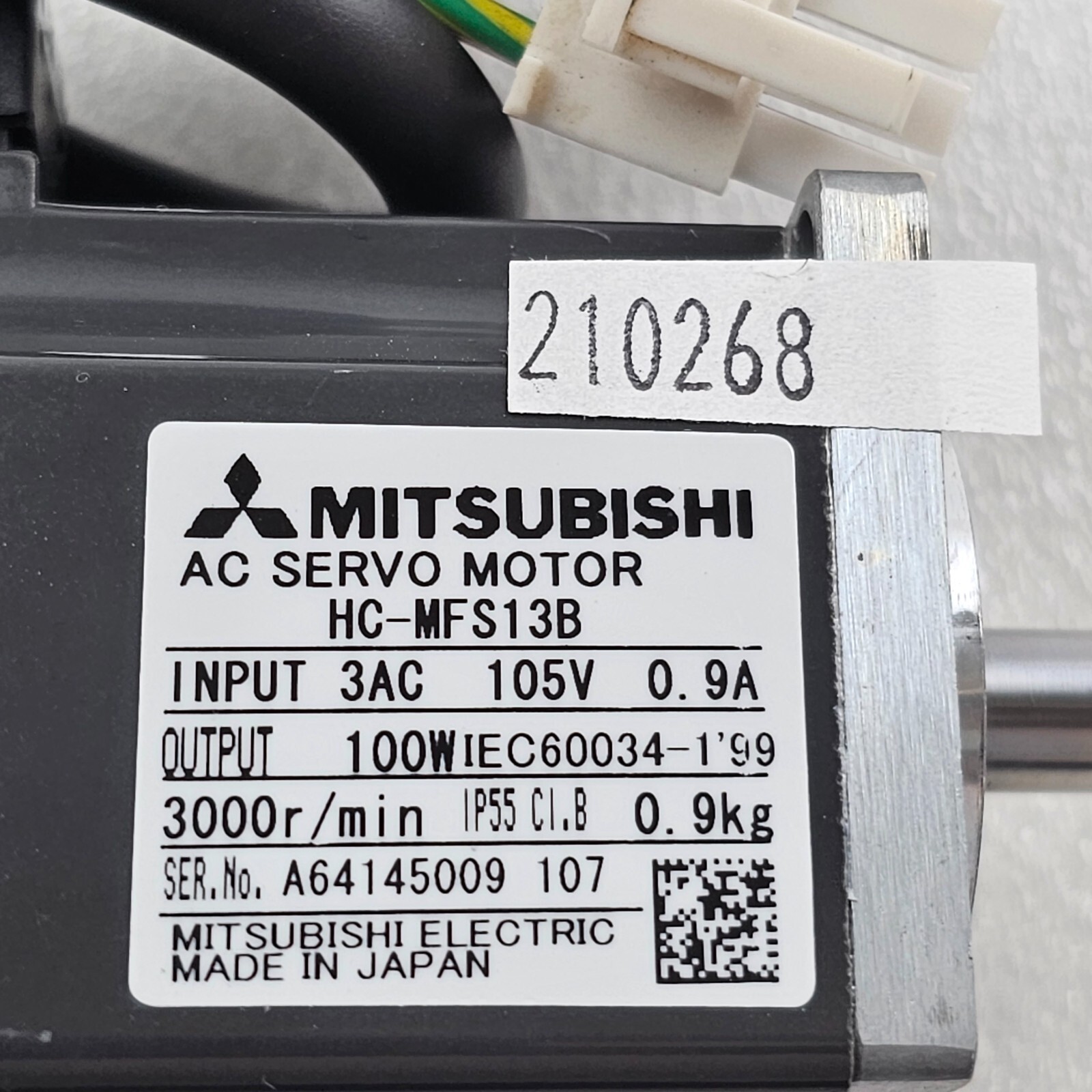 MITSUBISHI AC SERVO MOTOR HC-MFS13B