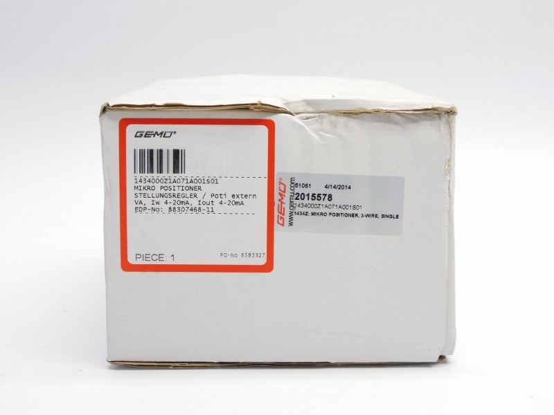 GEMU 1434000Z1A071A001S01 2015578 24VDC 8.0BAR NSMP