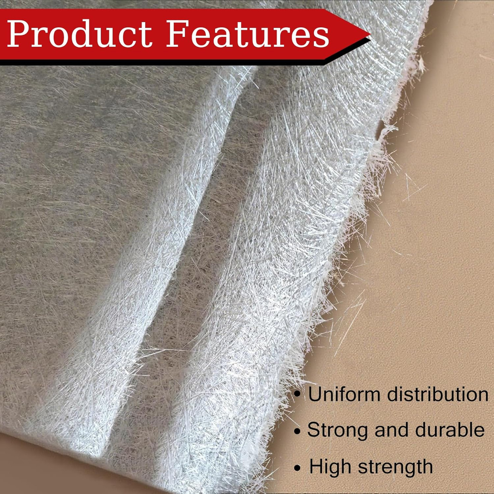Fiberglass Mat Roll 10 Yards X 50 Inches Chopped Strand 1oz Structural