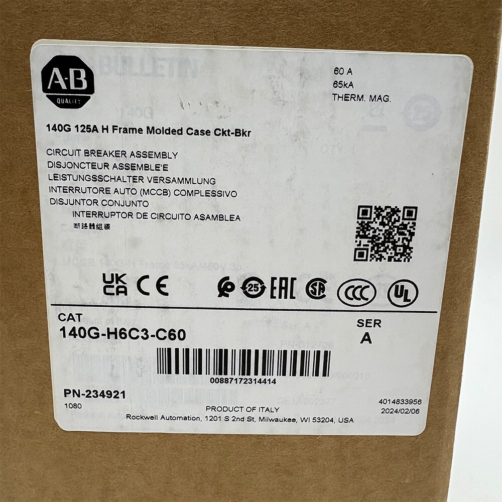 140G-H6C3-C60 New Original 140G-Molded Case Circuit Breaker in Stock 140GH6C3C60