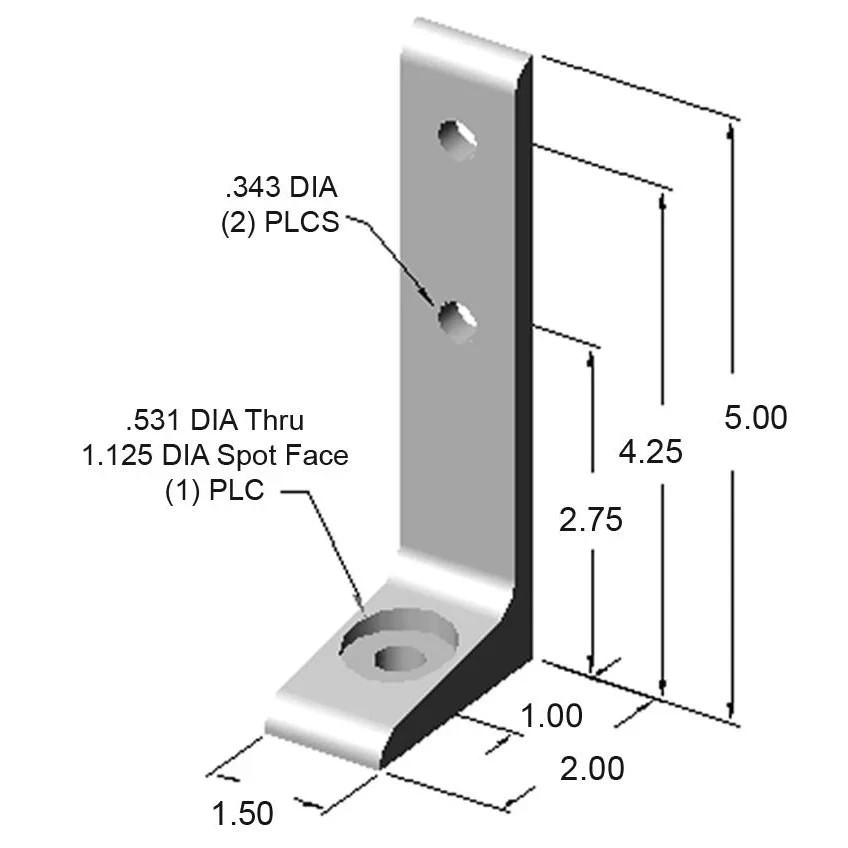 10 Pack Aluminum Extrusion Feet T-Slot Faztek 15FF5814 Clear Anodized Aluminum