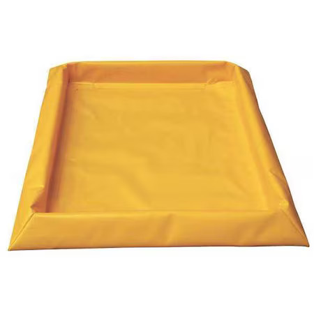 Eagle Mfg T8103 Spill Tray, Yellow, Square, 30 Gal