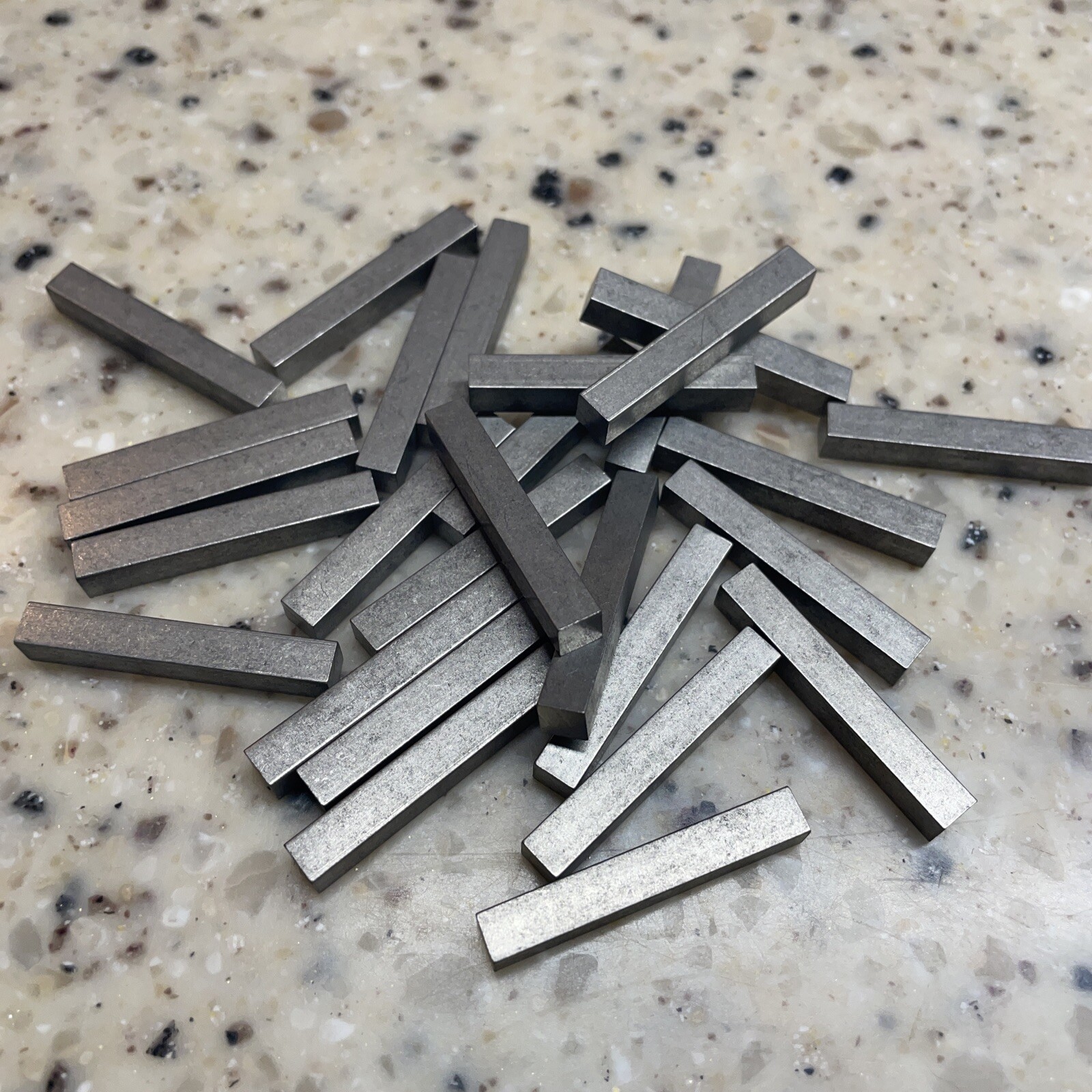 3/16×1-1/4” Stainless Inch Square Key Stock Qty 100