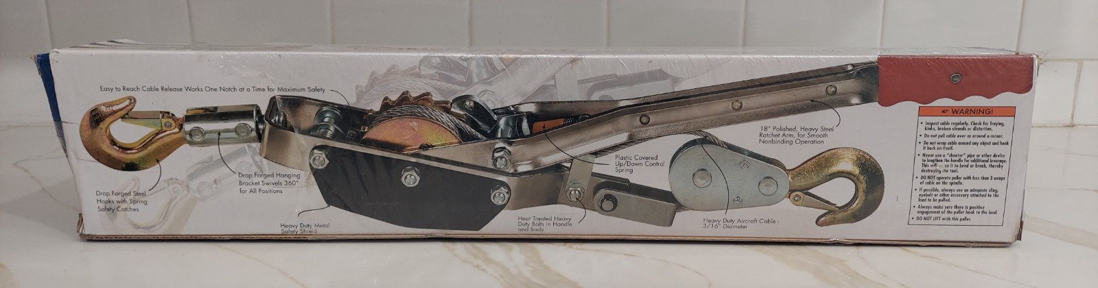 NAPA 2 Ton Power Puller 819-5128, 6′ Max Pull, NEW IN BOX powrpull come along
