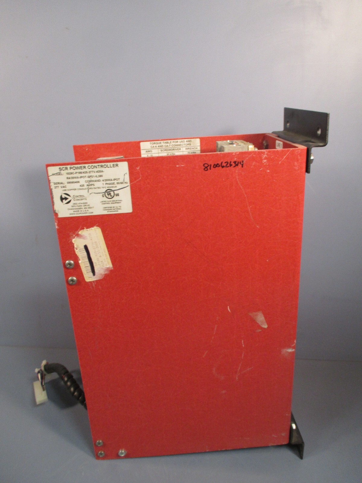 SCR Power Controller 1029C-P198/425-277V-425A-R4/20MA-IPOT-SP21-IL380 50 A 1 PH