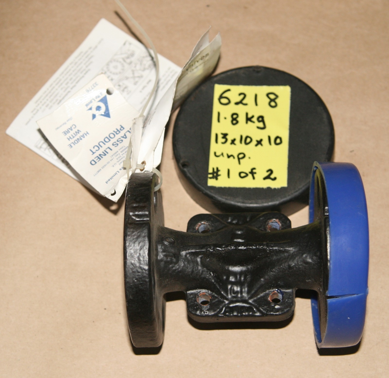 Saunders Alfa Laval glass-lined diaphragm valve DN20 3/4″ inch PN16 NEW