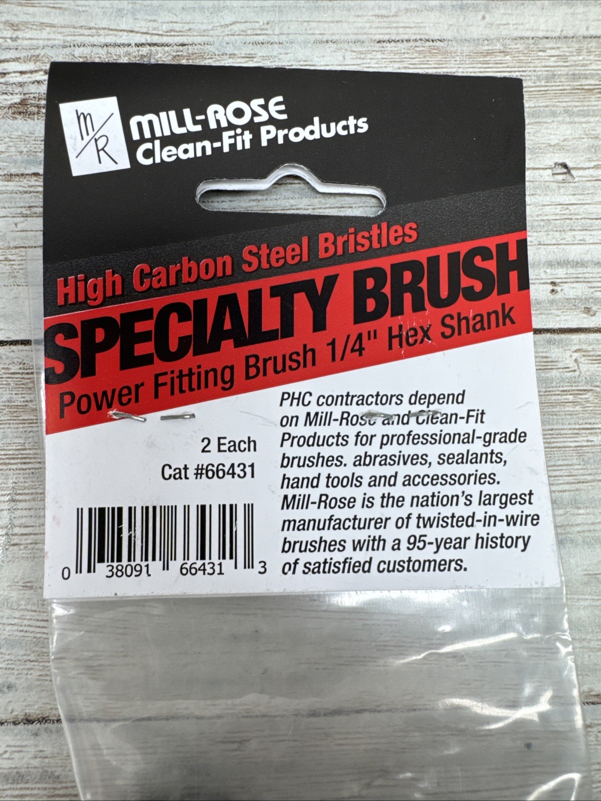 Mill-Rose Specialty Brush High Carbon Steel Bristles 66431 Power Fitting Brush 2