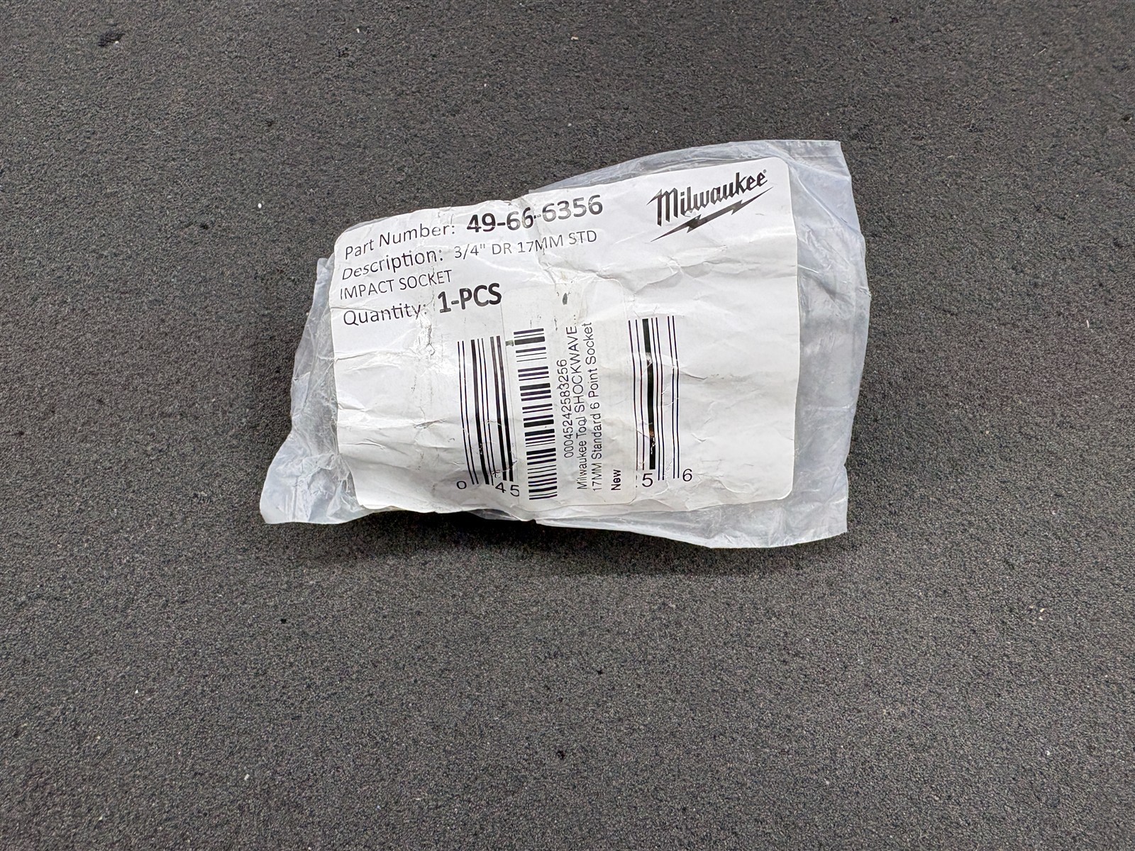 SET OF 2 MILWAUKEE 3/4” DR STD REF: 49-66-6356 – 1/2” DR STD REF: 49-66-6265
