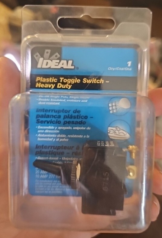 774005 Heavy Duty Toggle Switch, DPST Poles, On-Off Spade, 1.30″ x 0.76″ x 0.80″