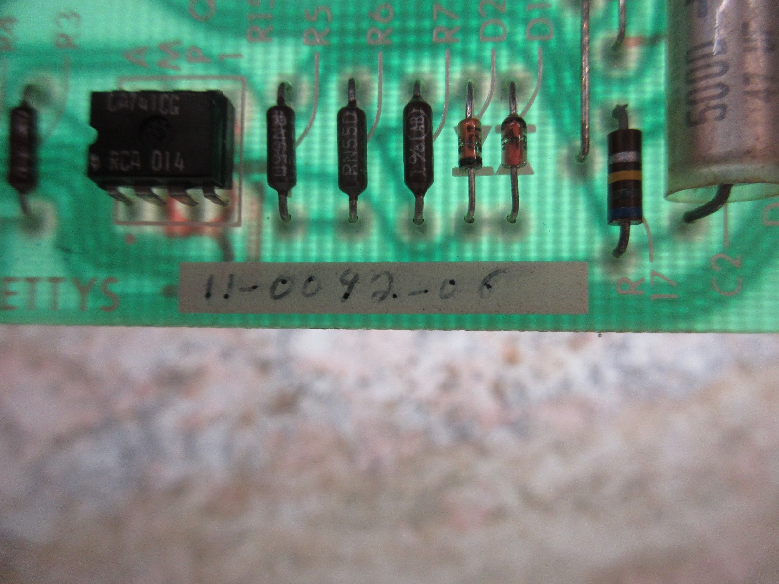 GETTYS CIRCUIT BOARD UNIT 11-0092-100 CNC