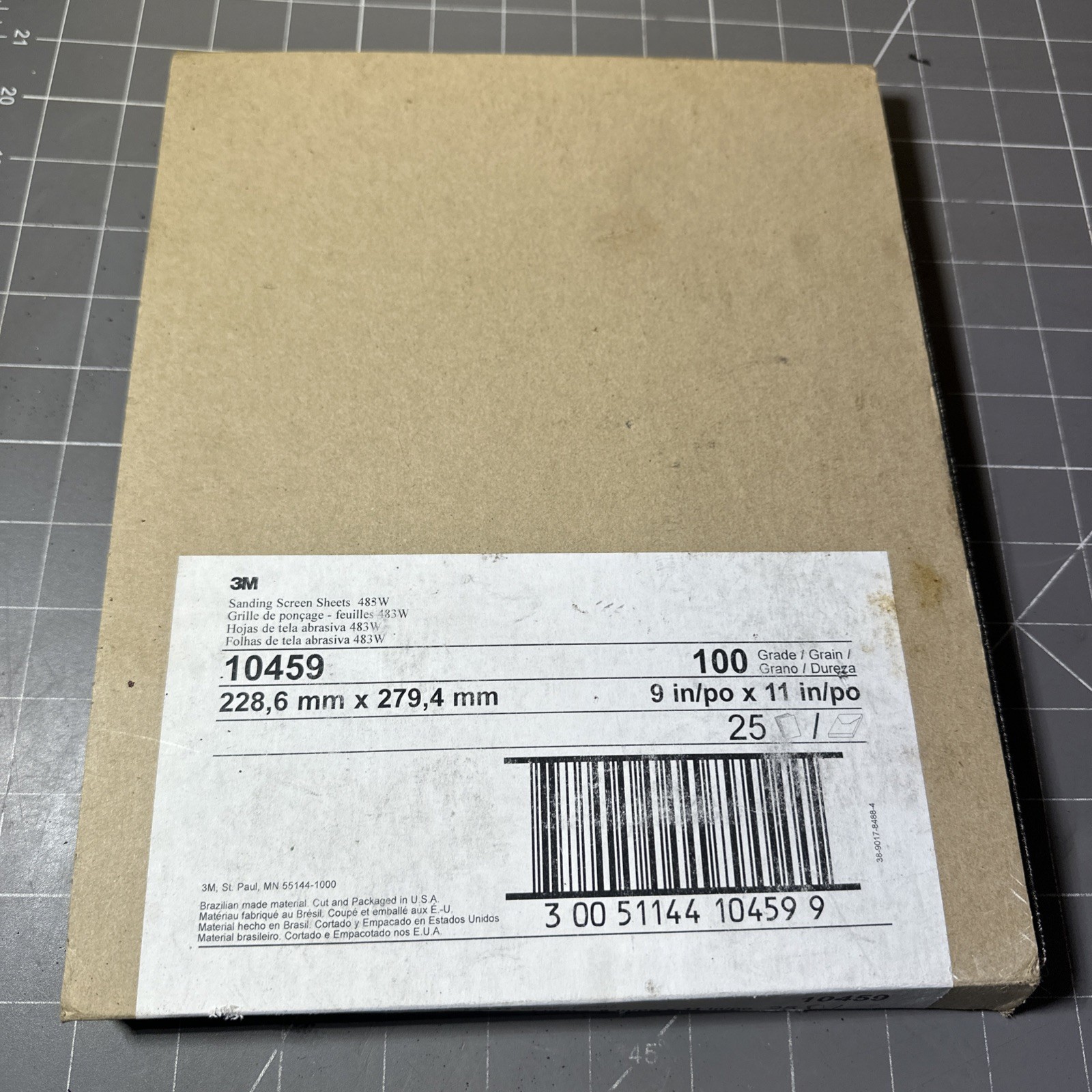 3M Sanding Screen 10459, 100 Grit, 9×11 in. /LOT OF 20Pc. NOS