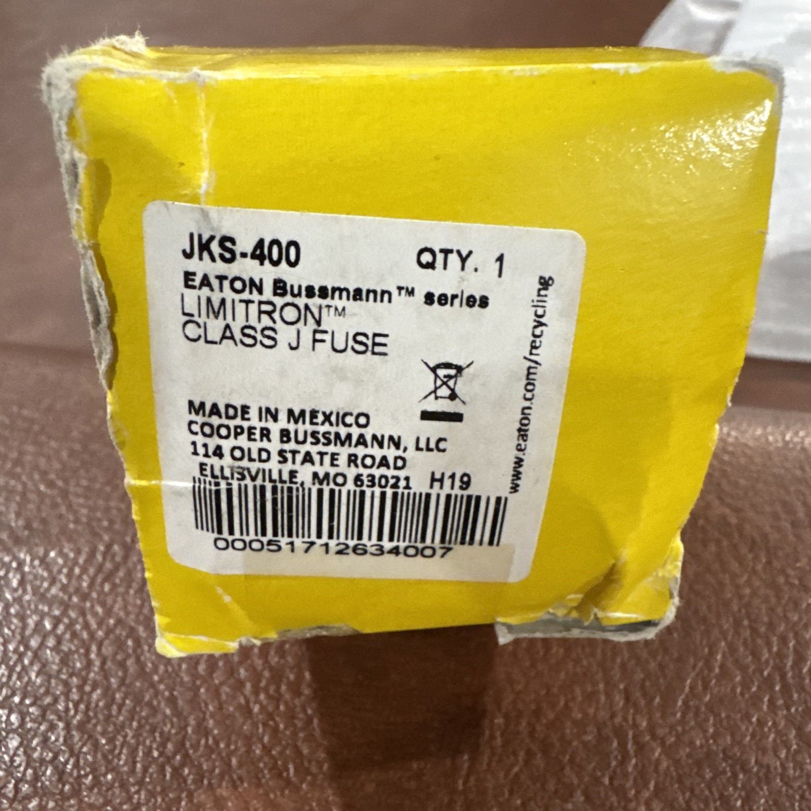 NEW OLD STOCK! COOPER BUSSMANN EATON 350A LIMITRON FAST ACTING FUSE JKS-400