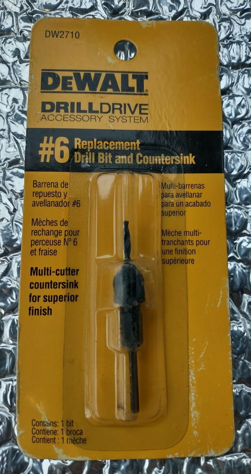 DEWALT DW2710, #6 REPLACEMENT DRILL BIT AND COUNTERSINK New!!