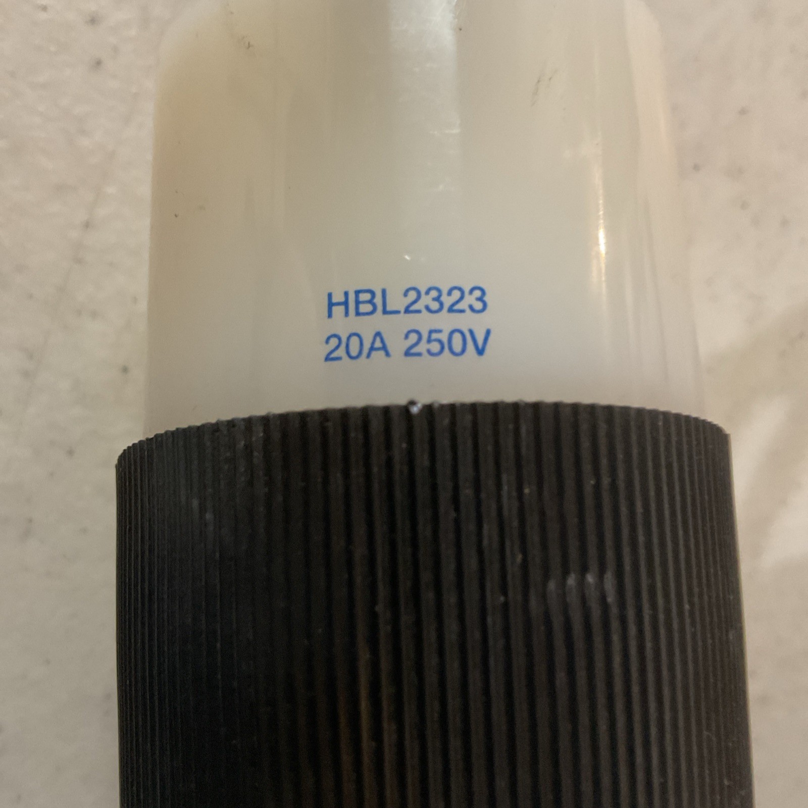 QTY 2 – 8ft Carol 3/C 12AWG equipment cord w/ Hubbel HBL2323 20A Female plug