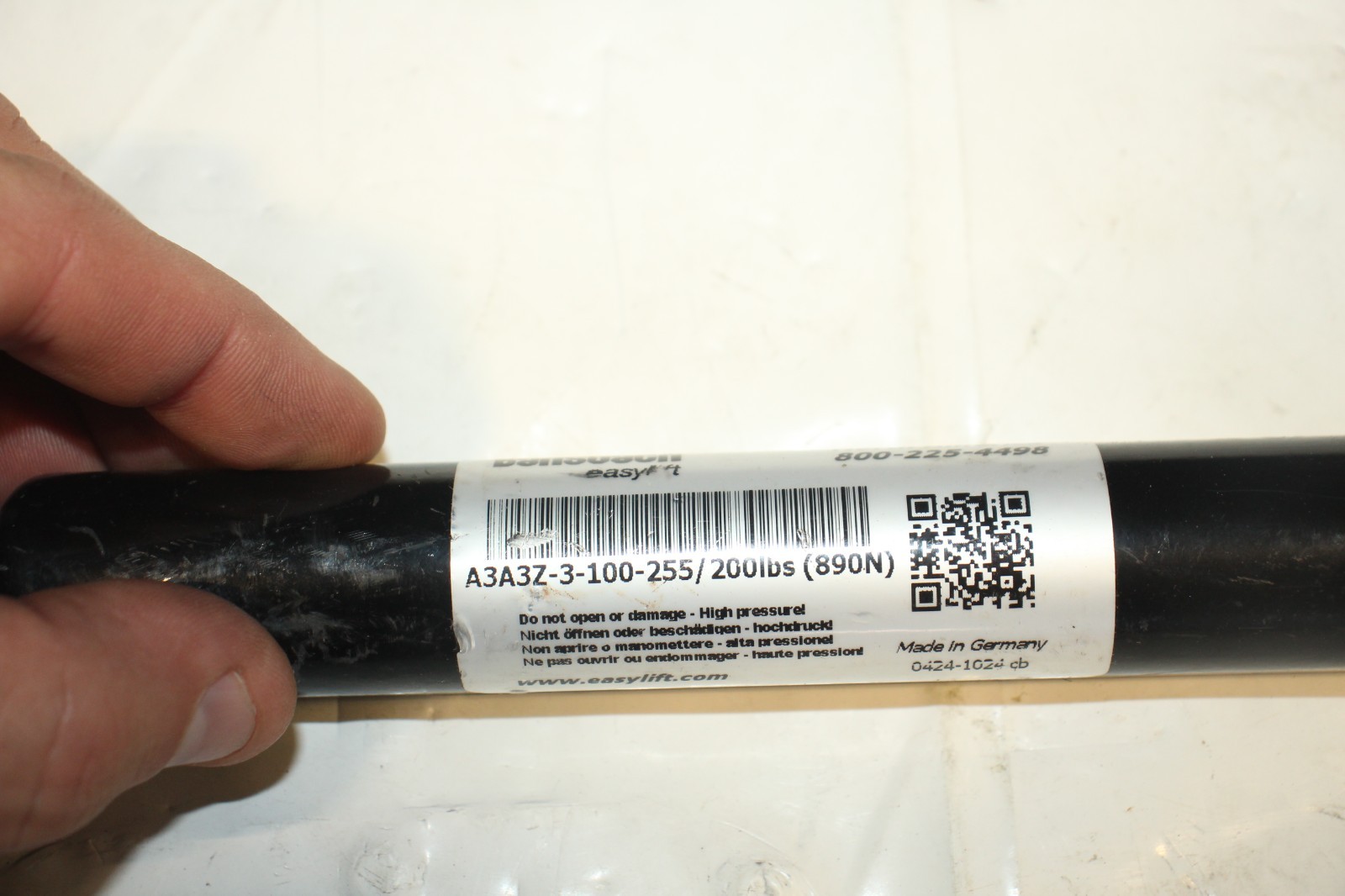 Bansbach Easylift Gas Spring A3A3Z-3-100-255 200lbs