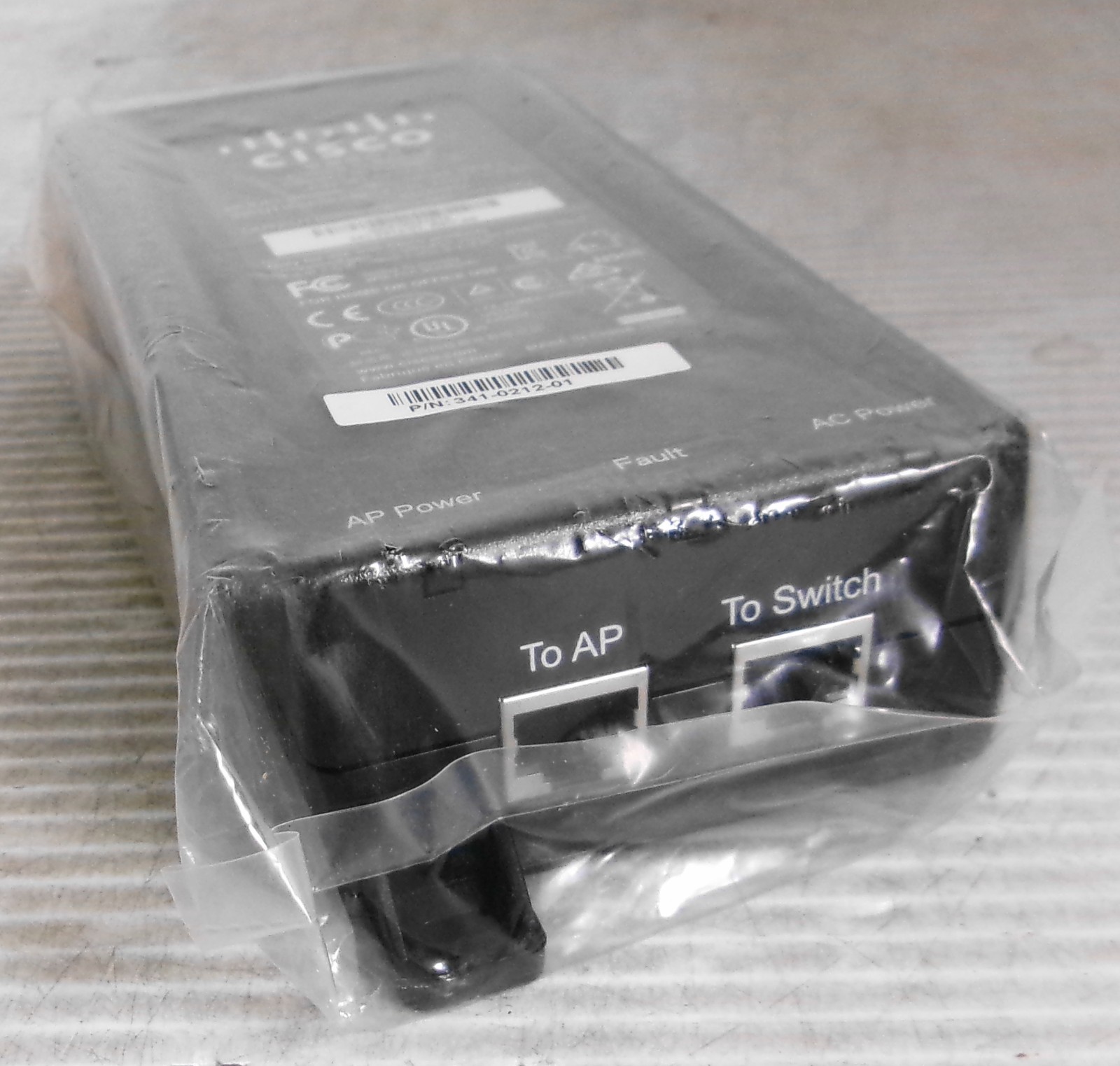 Cisco AIR-PWRINJ4 341-0212-01 Power Injector Input 100-240VAC 0.8A 50/60Hz