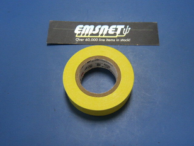 3M 054007-10257 Qty of 9 per Lot Vinyl Electrical Tape. (35 Yellow ) 1/2in x 2