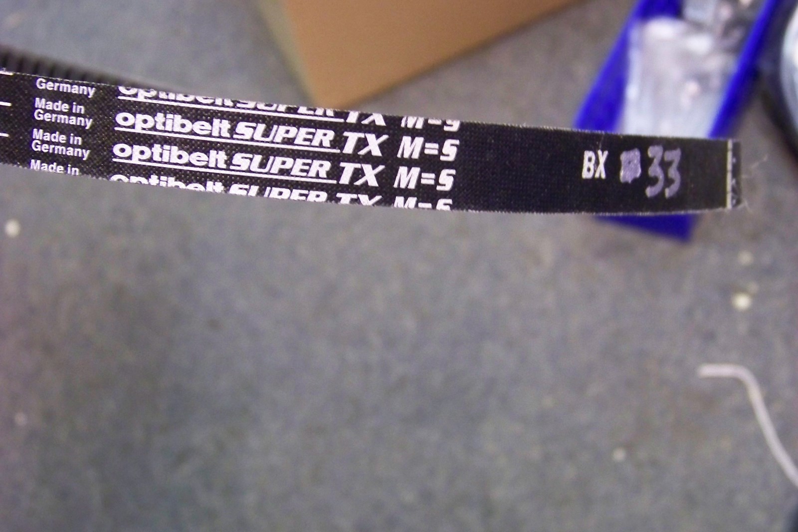 new optibelt super tx m=s v belt bx33