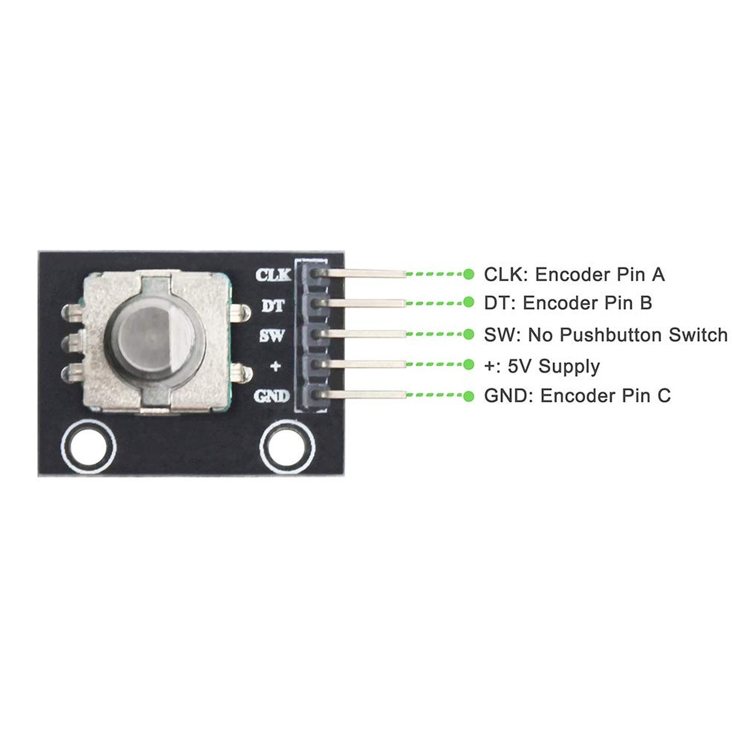5pcs 360 Degree Rotary Encoder Module KY-040 Brick Sensor Development Board w…