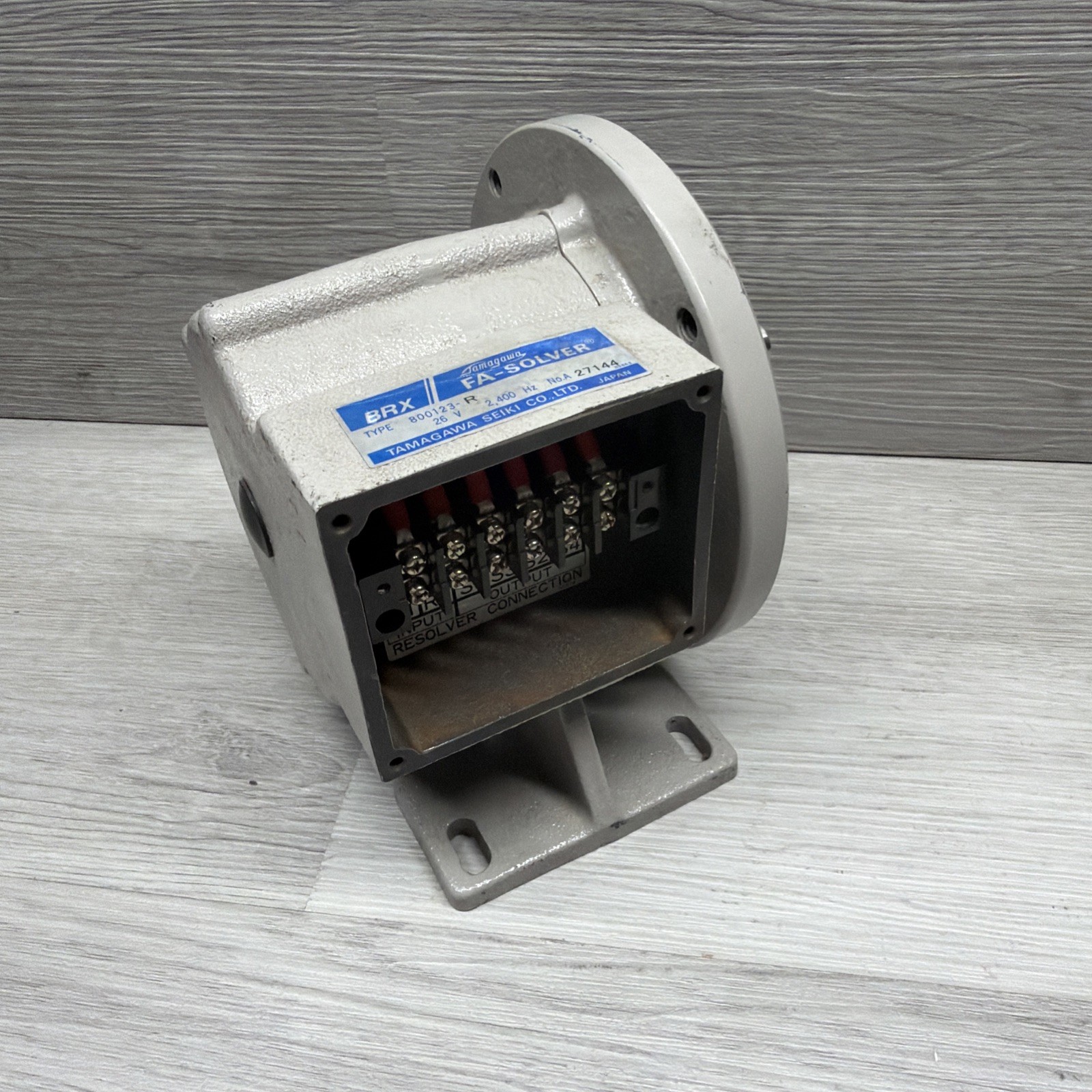 Tamagawa 800123-R FA- Solver Encoder, 26V 2400Hz, Untested, READ DESCRIPTION