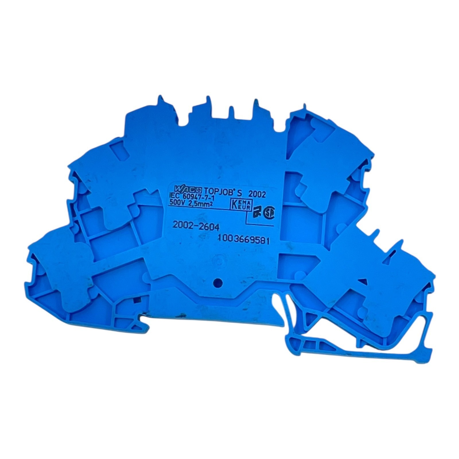 WAGO Terminal Block 2002-2604 TOPJOB S 2.5Mm² 500V Blue For DIN Rail