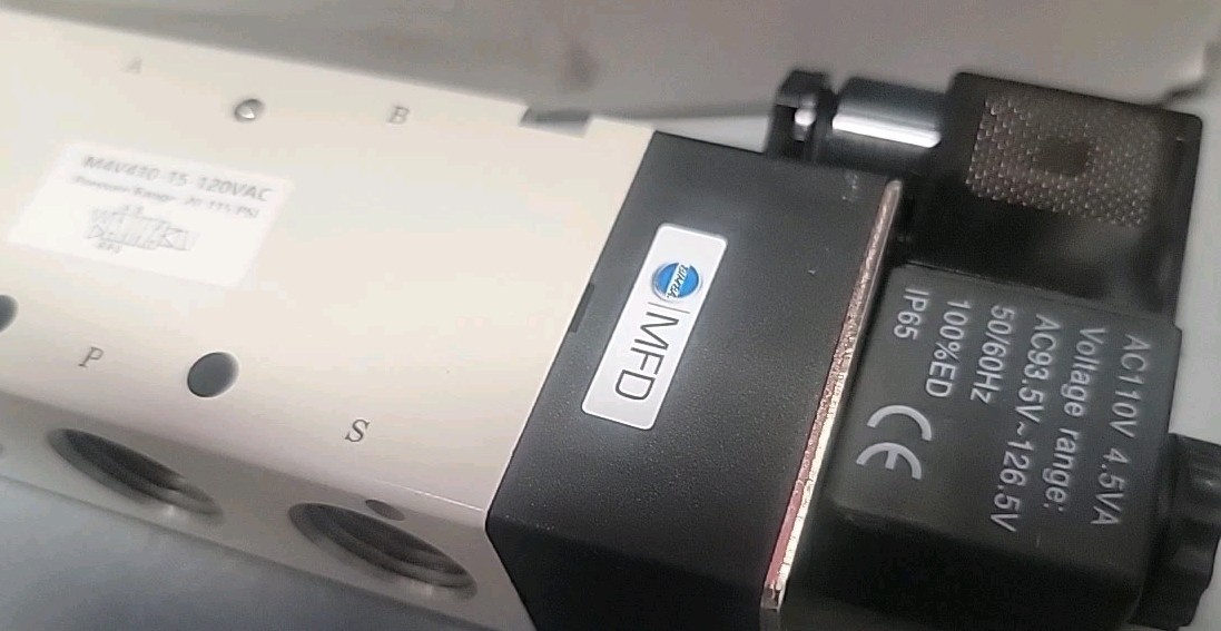 BIMBA M4V410-15-120VAC PNEUMATIC CYLINDER 20-115PSI 110VAC 50/60HZ