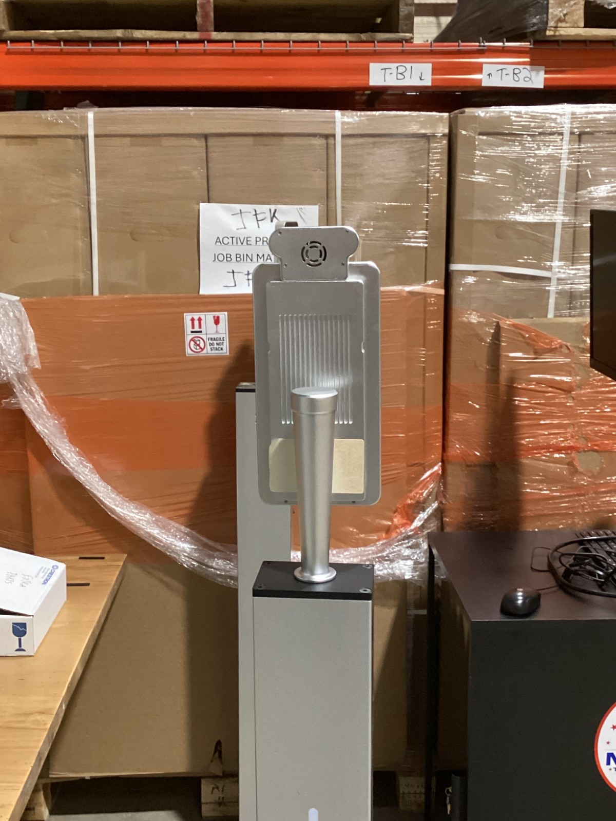 Covid 19 Kiosk W/4ft Stand SKU#: C19TS8F4
